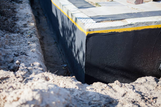 Residential Wet Basement Repair installation at a Thayer, IN home by SJ Waterproofing Pros